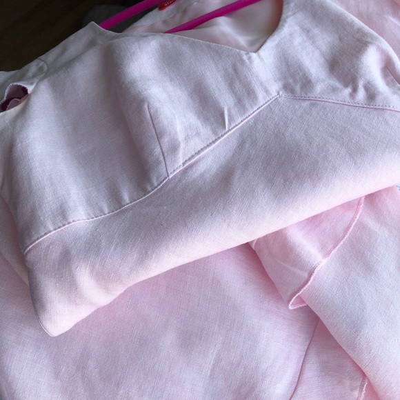 Alain Manoukian light pink linen dress. - Picture 5 of 7